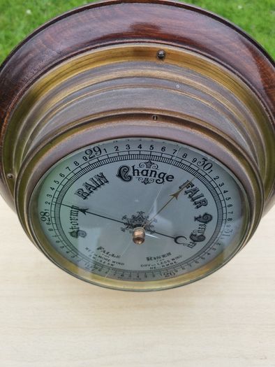Large antique aneroid barometer