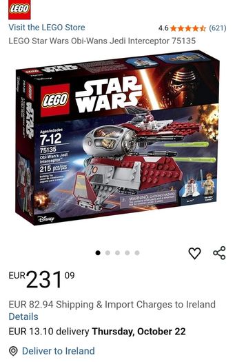 90 Euro Each!! - Lego Star Wars - Retired Sets