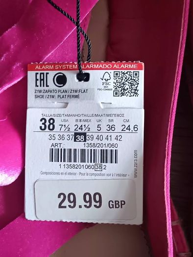 Zara Fusia Pink Satin Espadrille Flats
