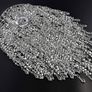 Chandelier Light Shade for Ceiling Pendant Light, Easy Fit Crystal Lamp Shade Lampshade for Bedroom, Living Room, Hallway, Wedding or Party Decoration, Diameter 32 cm, 3 Tiers Image 5