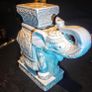 White ceramic elephant stand Image 2