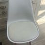 kitchen stools Nordic style x 6. Faux leather white/wood Image 6