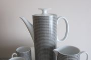 Rosenthal Porcelain Coffee Pot+Jug Onyx Design 1960s
