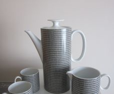 Rosenthal Porcelain Coffee Pot+Jug Onyx Design 1960s