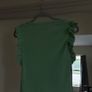 Sage Green Ribbed Sleeveless Top with Ruffle Details Image 3