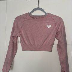 New Women's Best Move Seamless Long Sleeve Crop Top - Size Medium