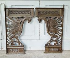 Victorian style Cast Iron Brackets Pair KAS1227