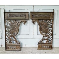 Victorian style Cast Iron Brackets Pair KAS1227