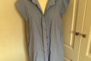 Paul Costello powder blue shirt dress size 14