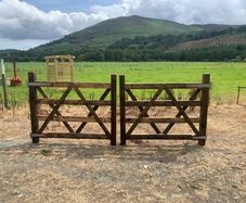 Double farm gates custom made