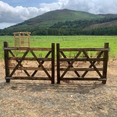 Double farm gates custom made