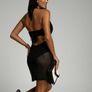 Boho Beach Dress, Black Image 4