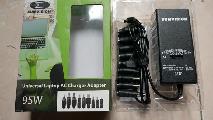 Sumvision Universal Laptop Ac Charger Adapter Power Supply Charger 95w 9 Tips