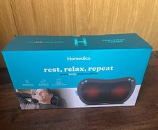 Homedics, rest, relax, repeat everybody shiatsu pillow