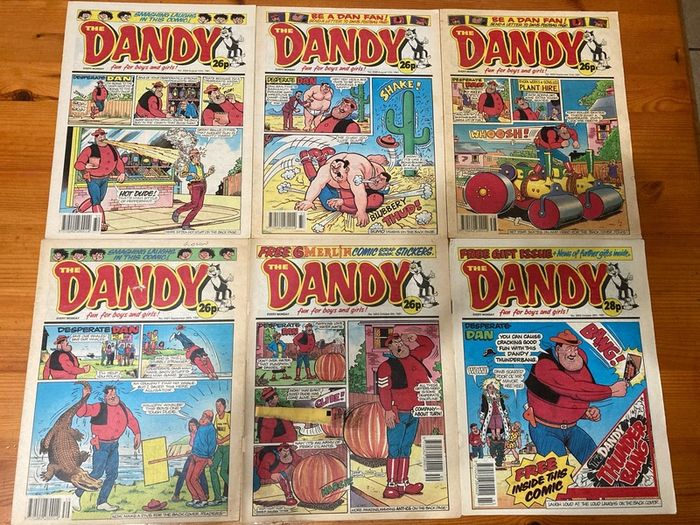 Comics: 'The Dandy' 1991,1992,1994 and 1995 (46 comics)
