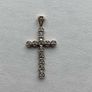 Pre-Owned 9ct Gold Diamond Cross Pendant Image 3