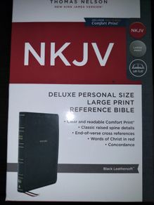 Holy Bible Deluxe Personal Size Reference brand new on3n3ss nkjv