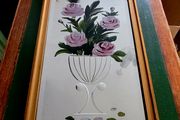 Antique engraved mirror