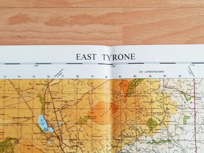 Vintage Ordnance Survey maps of Northern Ireland set of 9 maps