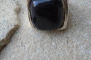 Chunky Ring, Costume jewellery, Size J, Navy ring,
