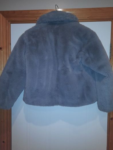 girls faux fur mango jacket
