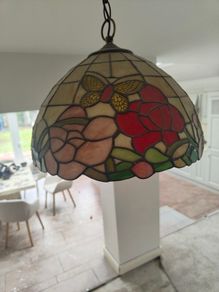 X2 Tiffany stained glass ceiling lights