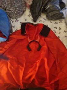 Dracula cape and horns