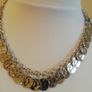 DesignSix London Silver Circular Disc Necklace New With Tags Image 2
