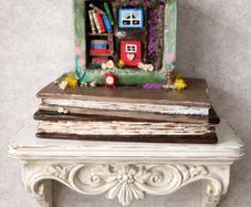 Handcrafted wooden books!
