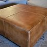 Coffee Table Leather Ottoman Image 2
