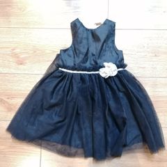 H&M black dress 2-3y (98cm)