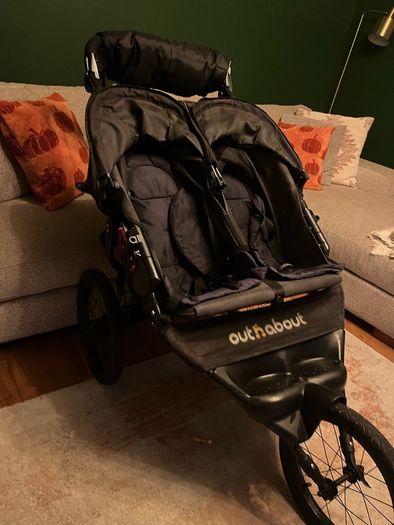 Out and about double buggy