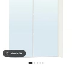 Mirrored bathroom cabinet