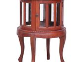 Vitrine Cabinet Brown 50x50x76 cm Solid Mahogany Wood