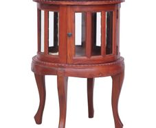 Vitrine Cabinet Brown 50x50x76 cm Solid Mahogany Wood