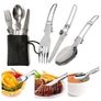 Camping Cookware Set, Camping Pot with Stove Picnic Hiking Utensil Gear Picnic Cookware Cooking Tool Set Image 4