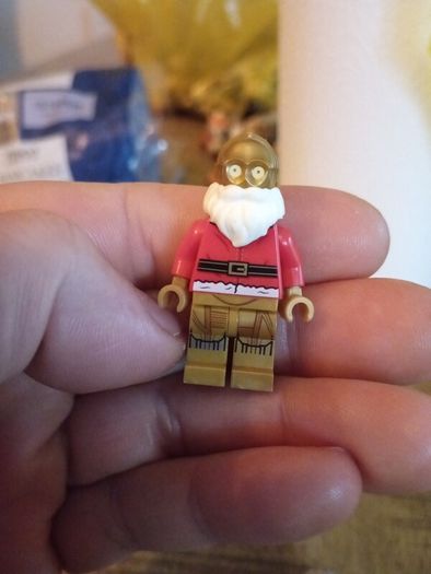 Lego star wars minifigure c-3po Santa outfit