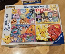 Set of 4 x 100 piece Pokemon Jigsaws in box