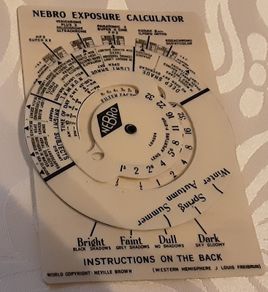 vintage nebro exposure meter ref 757