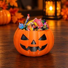 Halloween Pumpkin Sweets Bowl - Jack O Lantern Candy Bowl - 3D