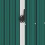 Garden Firewood Shed Green 245x98x159 cm Galvanised Steel Image 4