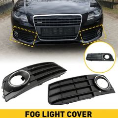 2 x Front Bumper Fog Light Lamp Cover Grill For Audi A4 SE B8 A4L 2009-2012 NEW