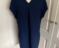 Tommy Hilfiger lined navy dress - 12-14
