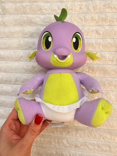 Hasbro My Little Pony So Soft Newborn Spike The Dragon 2011 Talking approx. 20 cm. Used Dirty Please see photos