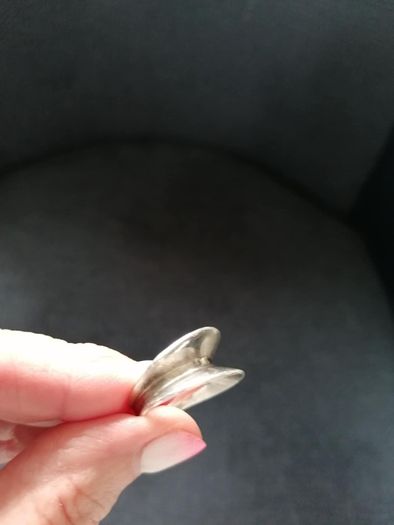 Stg Silver Lip Design Ring