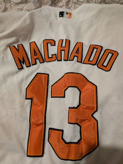 Classic Manny Machado Baltimore Orioles on field home baseball jersey