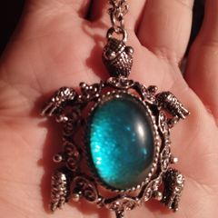 Turtle Pendant on Chain.