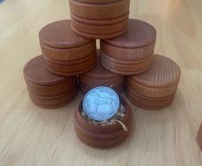 Beech Keepsake Box with Irish Half-Crown