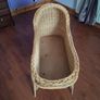 Traditional Wicker Hooded Moses Crib & Stand Image 9