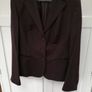 Claudia Strater Chocolate Brown Wool/Cashmere Jacket Size 42/14 Image 2